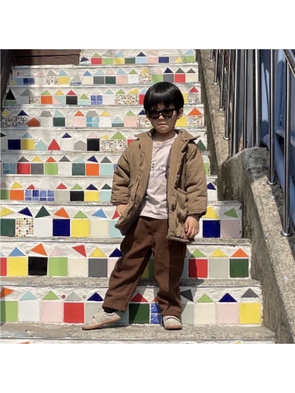 Kids Korean Style Winter Puffer Quilted Jacket Unisex Kids